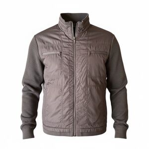 Renoma Sports Paris Mens Brown Knit and Polyester Jacket, Korea 100 / US Medium